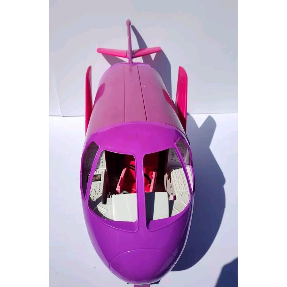 Vintage 1999 Barbie Doll Mattel Purple/Pink Jumbo Glamour Jet Airplane Plane - Picture 7 of 14